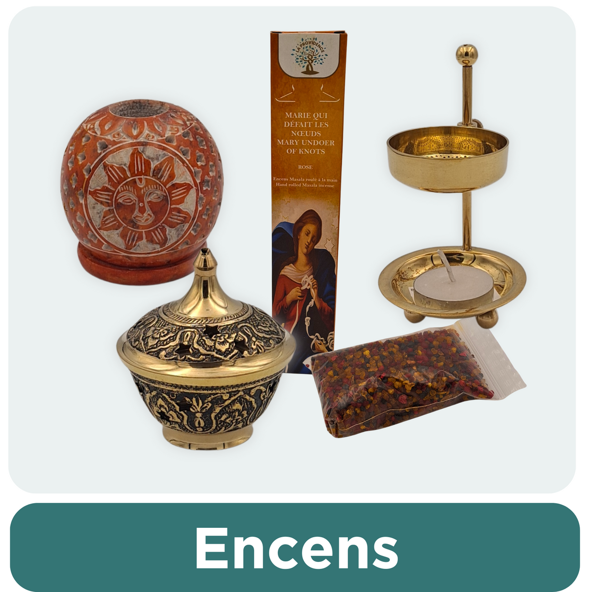 Encens, charbon et brûloirs